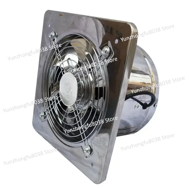 

6''7''8'' Booster Fan Extractor Exhaust Fan Ventilation Pipe Fan Kitchen Wall Window Stainless Steel