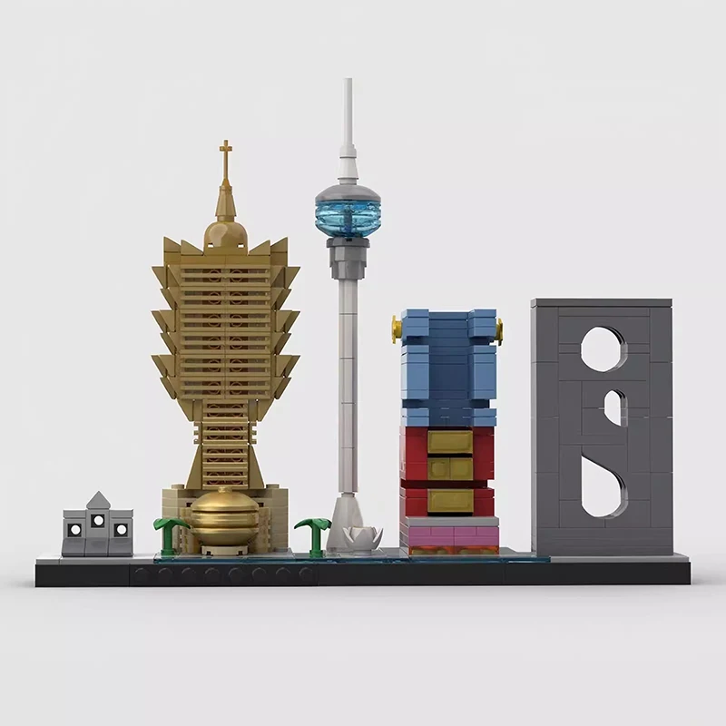 Bricklink City Skyline Sets Kuala Lumpur Macao Washington Amsterdam Kyoto Seattle Seoul Rome Street View Bausteine Spielzeug