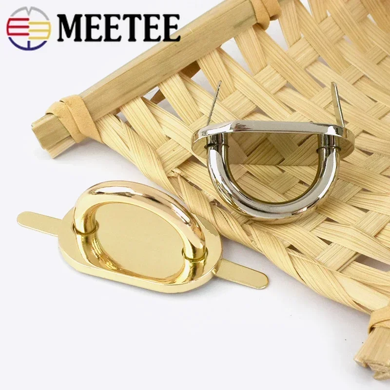 2-10Pcs 20mm Metal Ring Buckles For Bag Strap Arch Bridge Buckle Side Clip Hook Handbag Connector Clasp Loop DIY Accessories