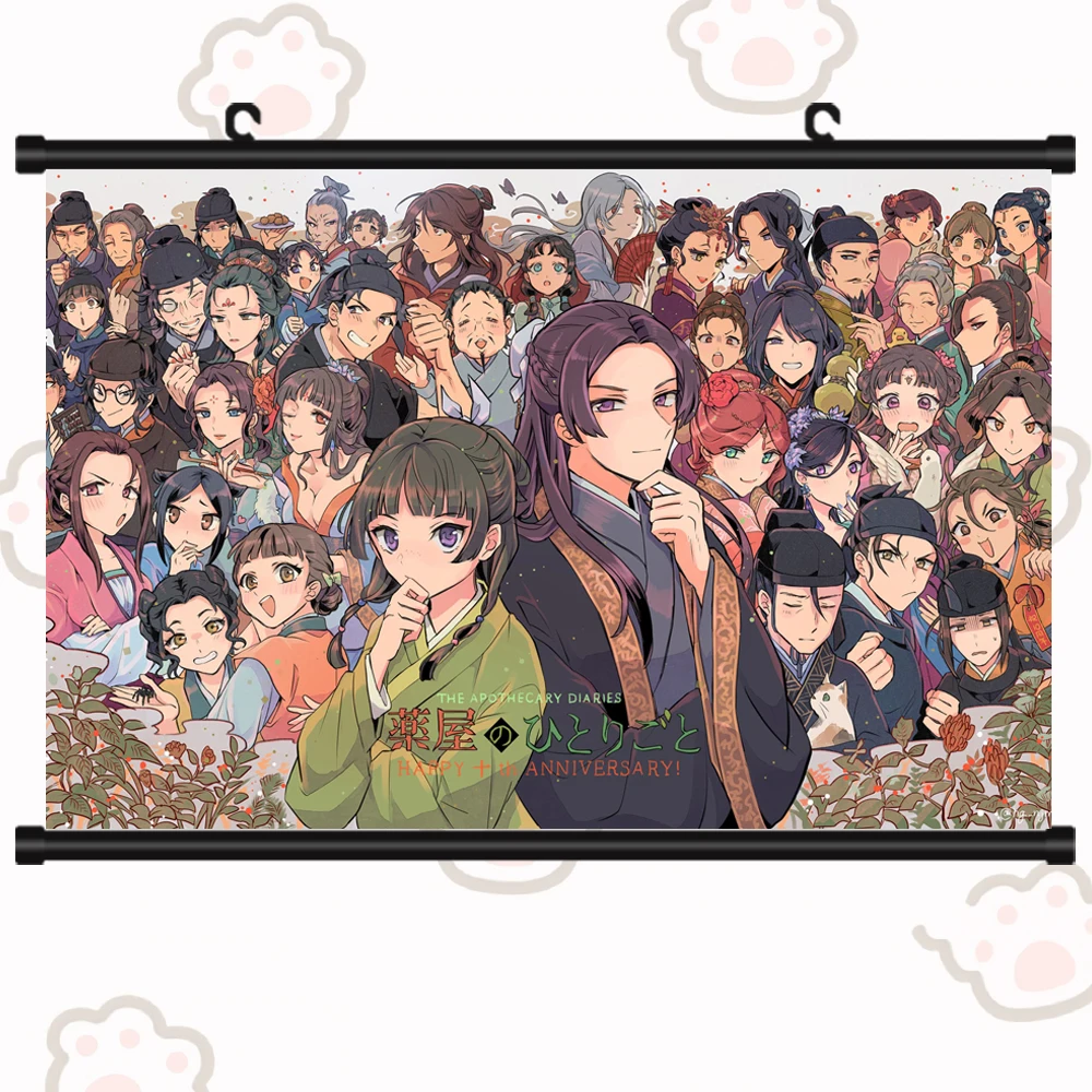 

Аниме Kusuriya No Hitorigoto Maomao постер Jinshi косплей мультфильм прокрутка настенный постер домашний художественный декор Рождественский подарок