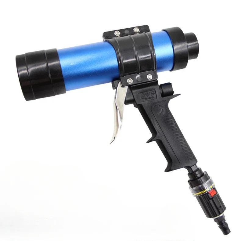 Cylinder-mounted hard glue 310ml pneumatic glass silicone gun/foam pressing gun/seam gun speed regulation OW-Q3