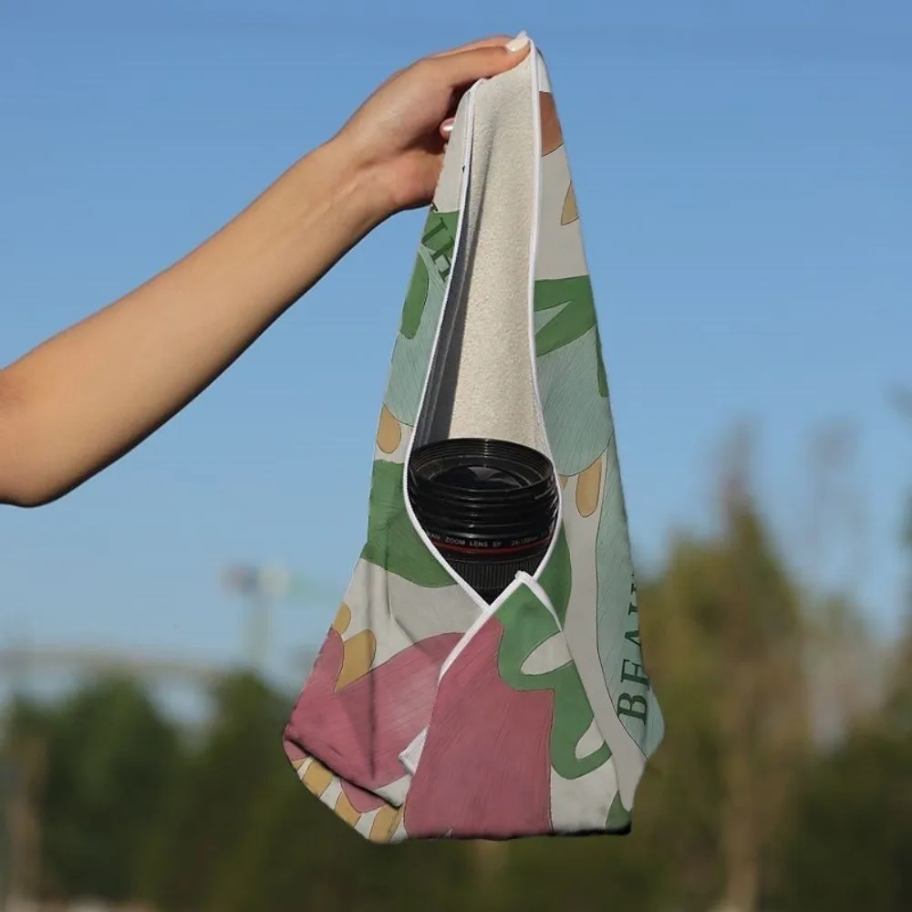 Self-Adhesive Camera Wrap Cloth Reusable Cute Printed Flexible Storage Bag Flexible Portable Inner Sleeve Pouch For Tablet