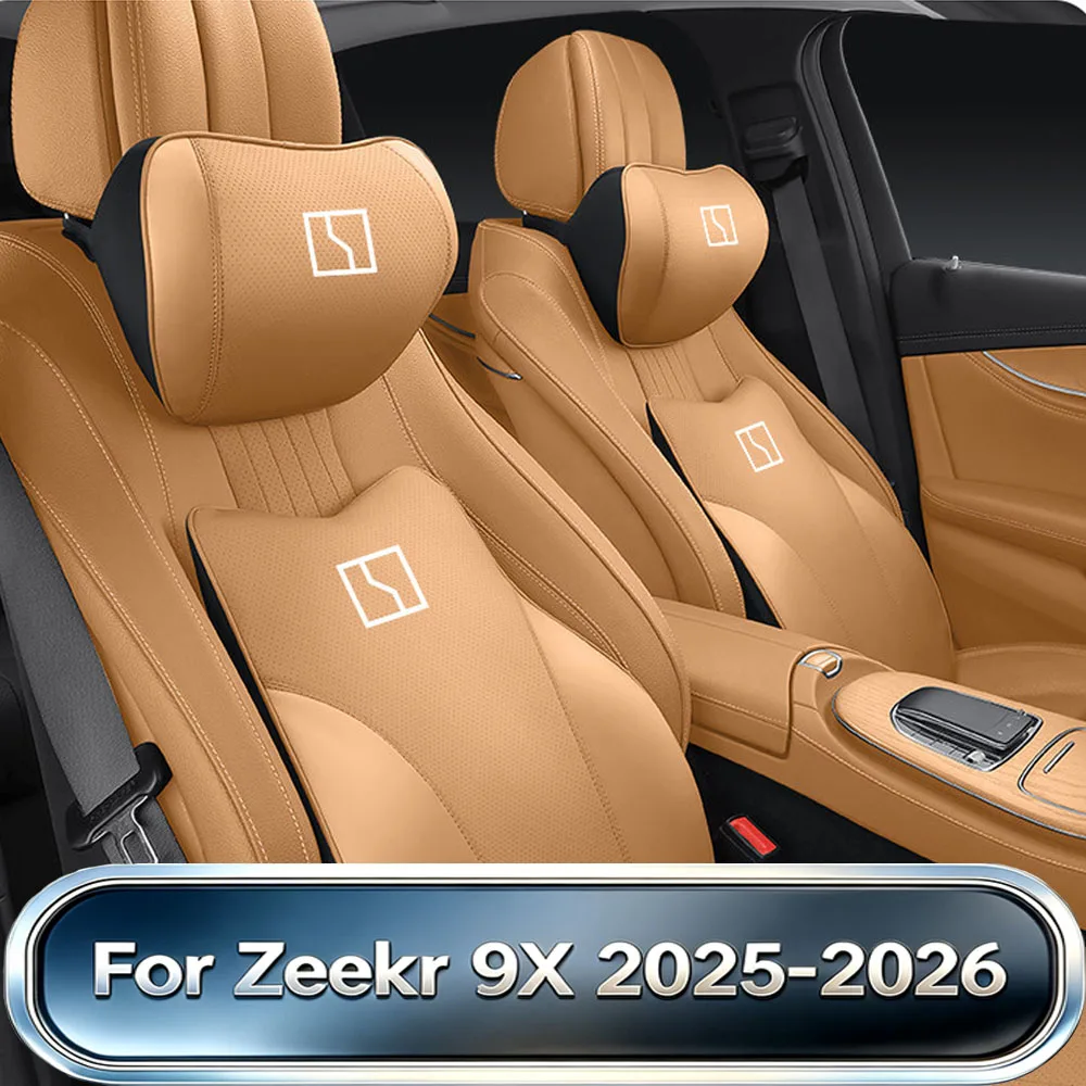 For Zeekr 9X 2025-2026 Custom Memory Foam Headrest Lumbar Pillow Neck Waist Seat Cushion Auto Interior Modification Accessories