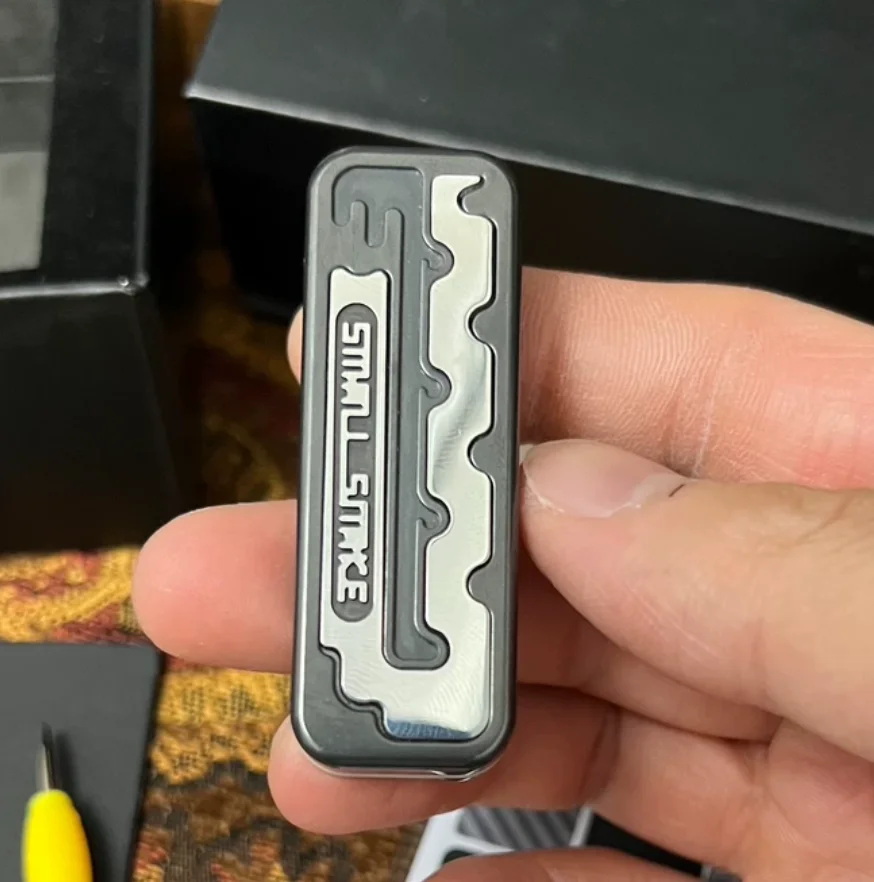 Used EDC Brain pain, brain snake promotion 2.0 Zirconium alloy fidget slider decompression toy