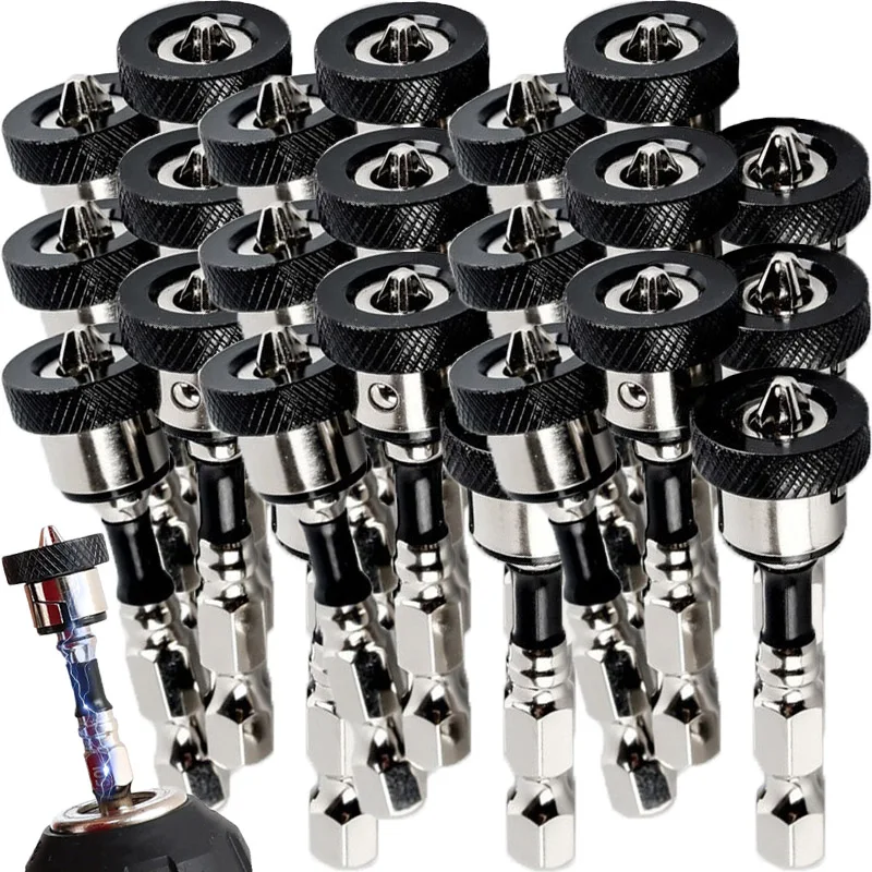1-10pcs Hex Shank Magnetic Positioning Screwdriver Bits Drywall Screw Setter Screws Batch Head Locating Batch Head Drilling