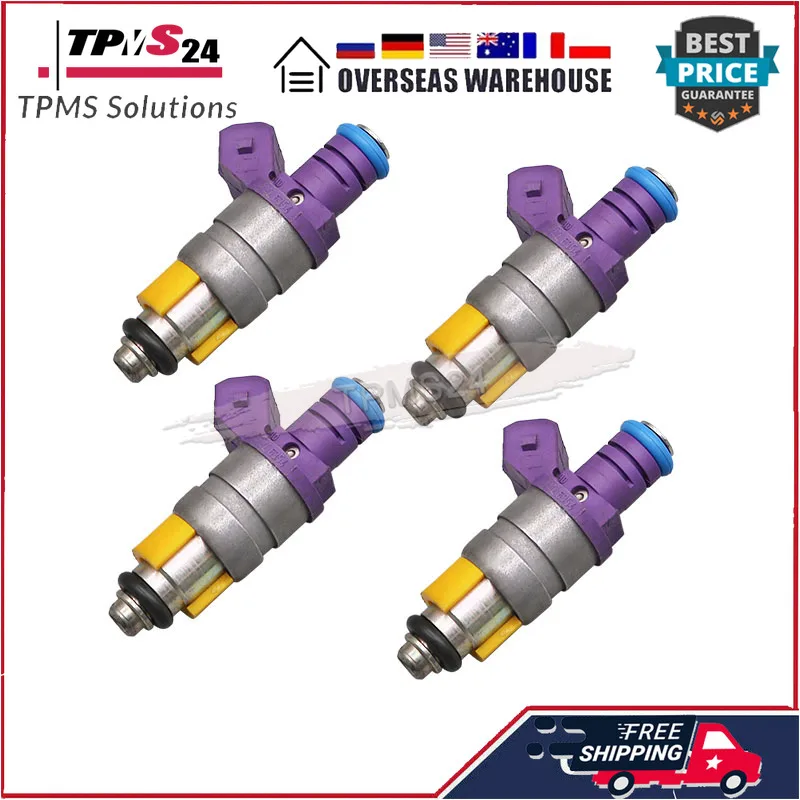 ZMZ6354 UAZ3160 4Pcs Fuel Injectors For Lada Volga Gazelle Peugeot 406 605