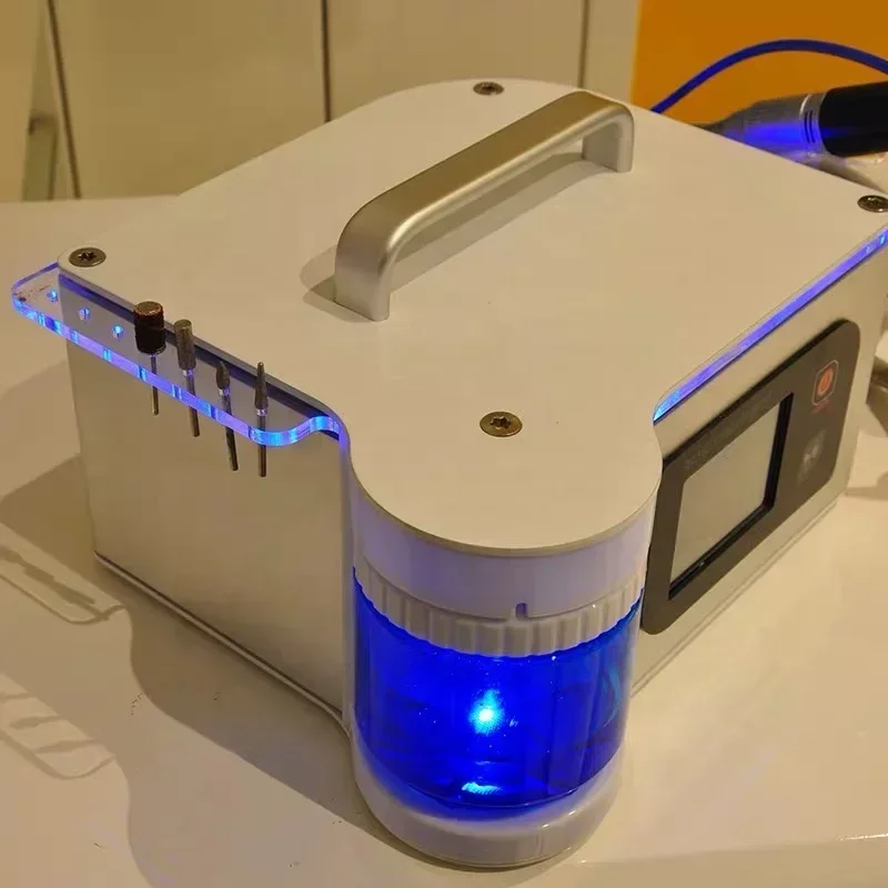 

2025Портативная электрическая дрель для ногтей E File Machine 40000 об/мин Полировщик для маникюра и педикюра с шлифовальными лентами