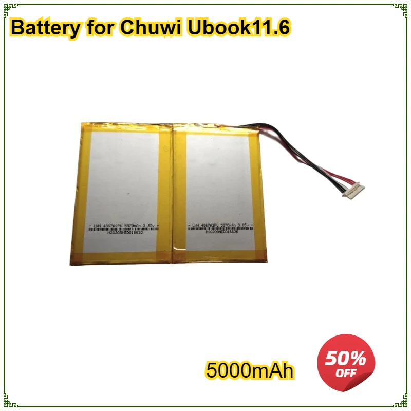 

Battery for Chuwi Ubook 11.6 Tablet Battery New Lithium Polymer Rechargeable Battery Pack Replacement 3.85V 5000mAh