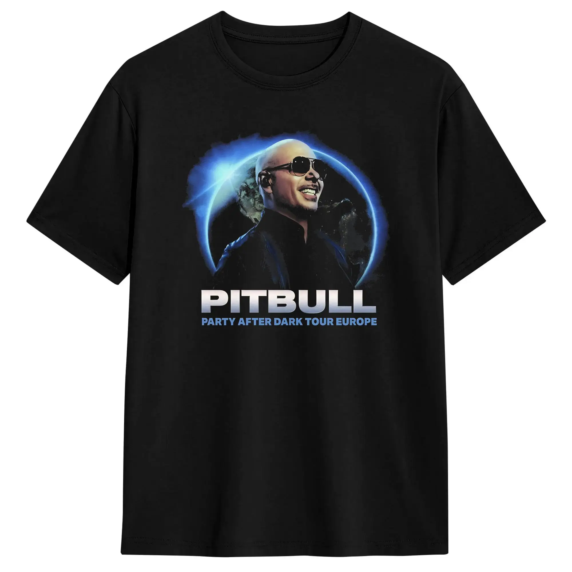 Pitbull Mr Worldwide Tour Vintage  T Shirt  Harajuku T-Shirts Short-Sleeved Vintage Tops Summer 100% Cotton Oversize Top Tees