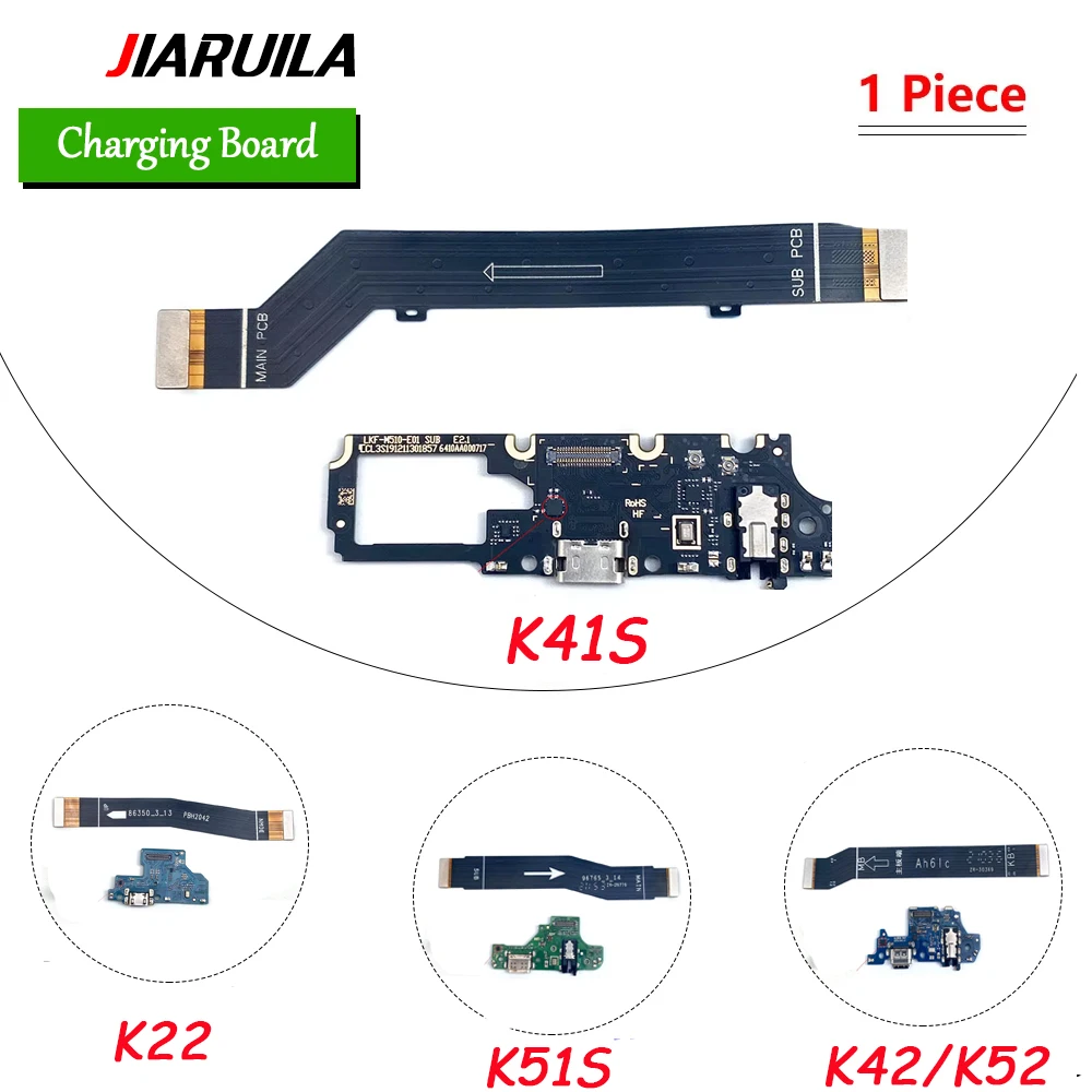 

USB With Micro Charging Port Charger Dock Flex Cable With IC Microphone Board For LG K22 K41S K42 K52 K50S K51S K51 K61 K62