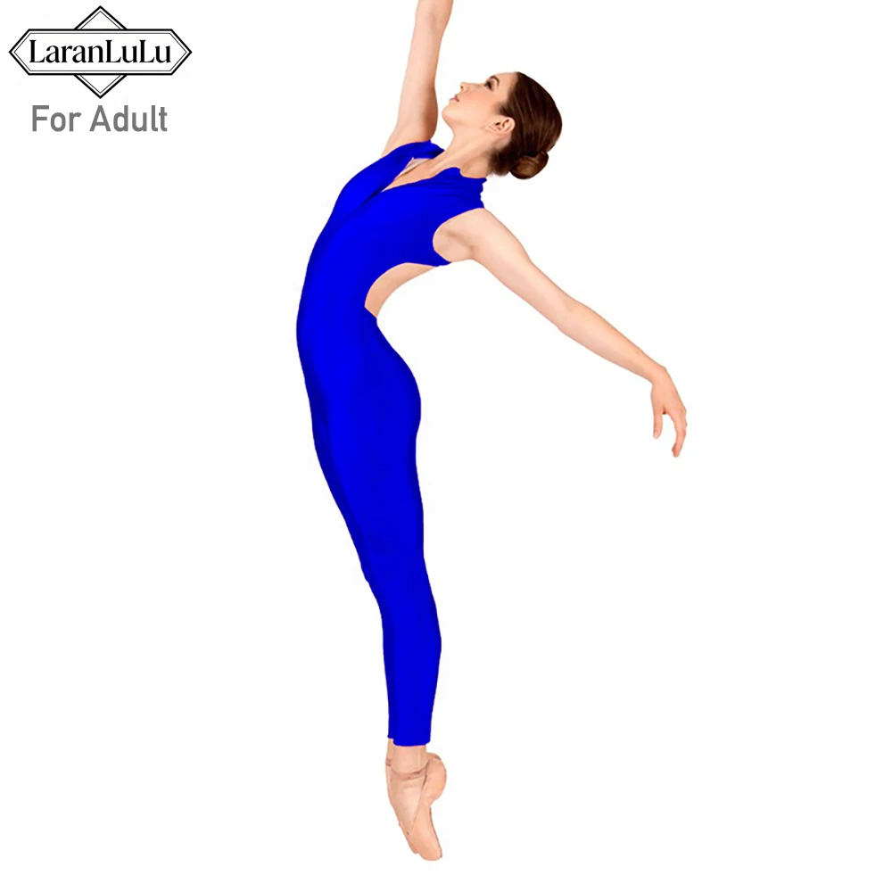 Backless Unitards Spandex Ballet Dance Wear Costume for Adult Catsuit Sleeveless Bodysuit Gymnastic One Piece Full Body Jumpsuit