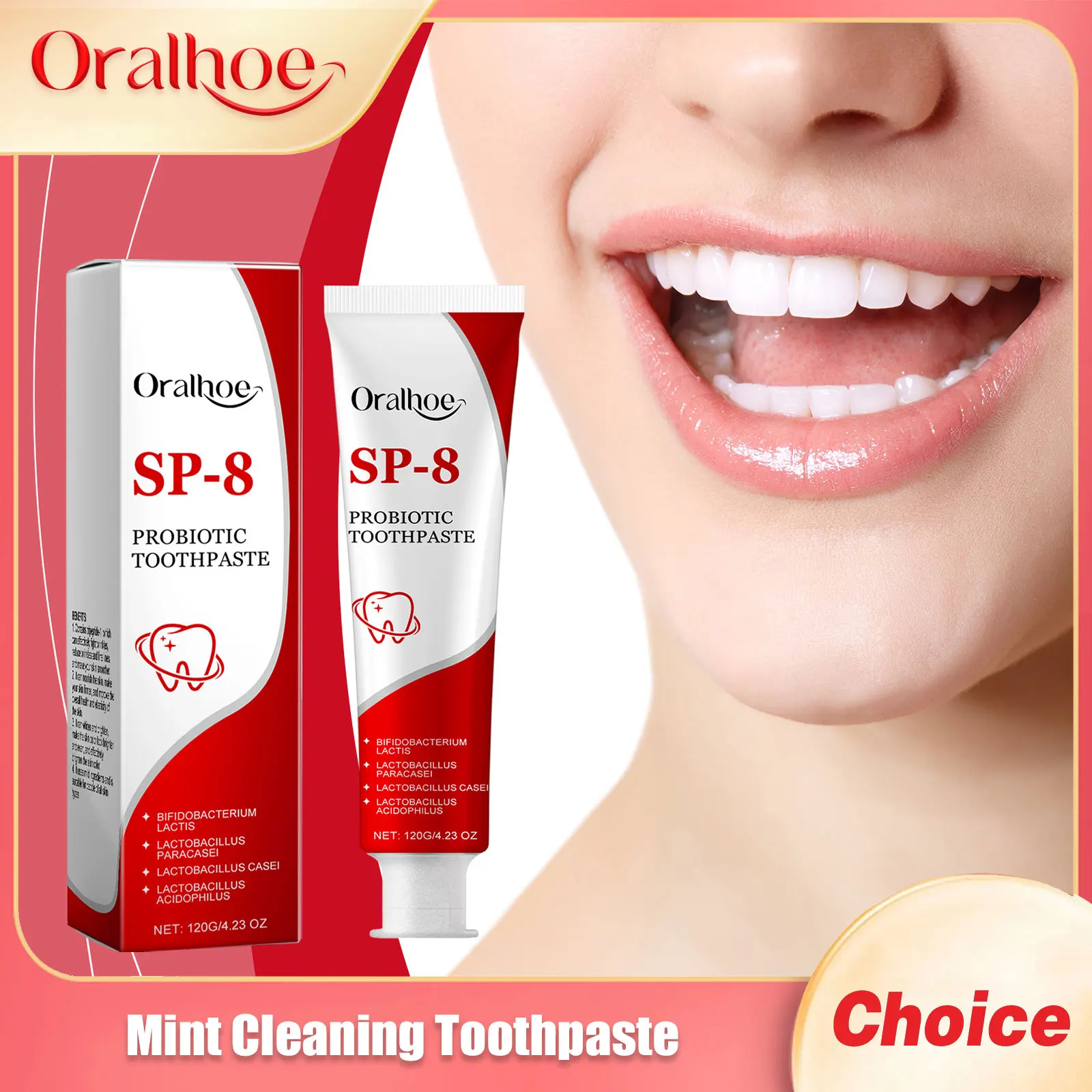 

Oralhoe Mint Cleaning Toothpaste Remove Plaque Stains Keep Fresh Breath Improve Oral Hygiene Teeth Brightening Toothpastes 120g