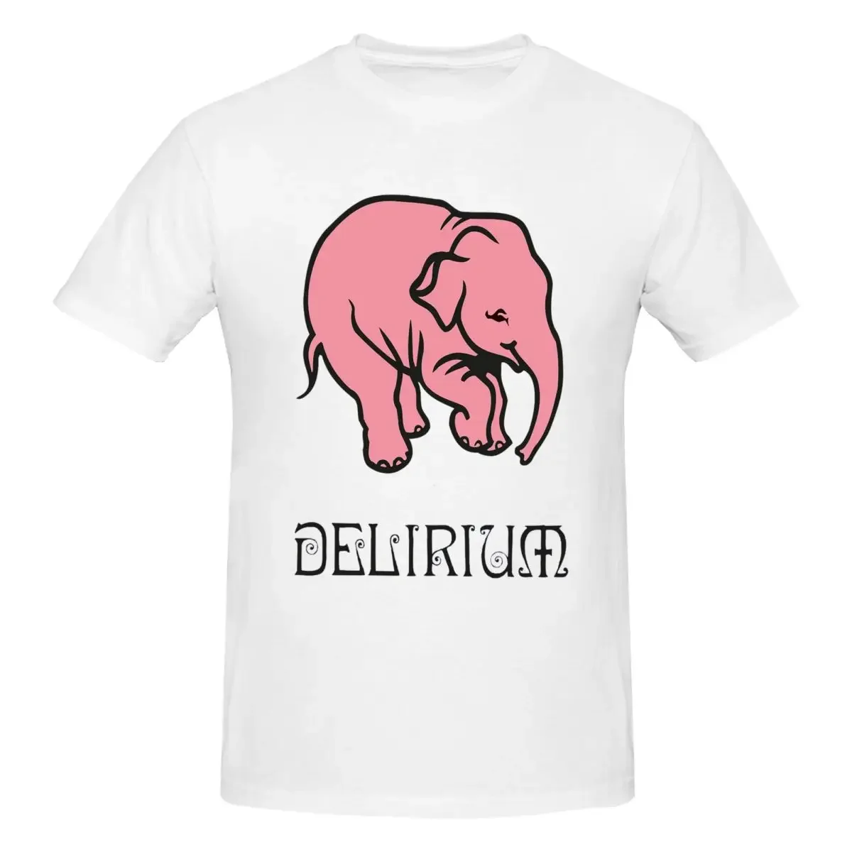 Delirium 100% Cotton T-shirt Men's Oversized T Shirts Men Round Neck Short Sleeve S-6XL