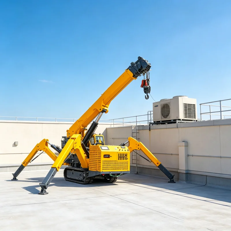 Telescopic Spider Crane 3 Ton 10 m 8 ton 20 m Truck Mounted Spider Crawler Crane For Construction Use Mini Spider Crane