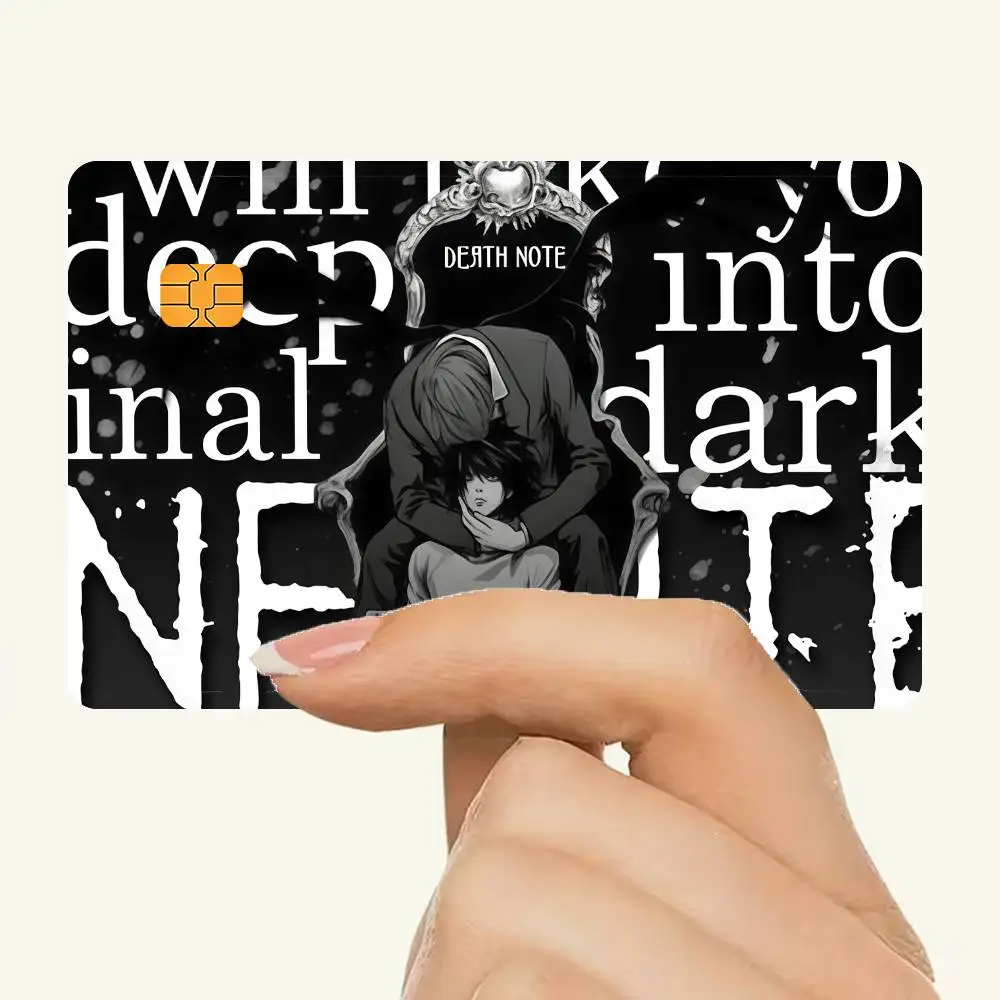 Anime D-dEATH Waterproof Skin Protector Stickers For N-nOTE Bank Cards Credit Cards Debit Cards Public Transport Cards