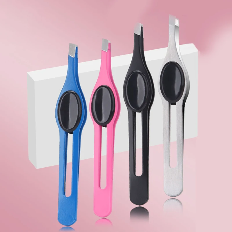 Eyebrow Tweezer Stainless Steel Eyelash Extension Tweezers Eye Hair Removal Lady Face Makeup Tools Beauty Essential