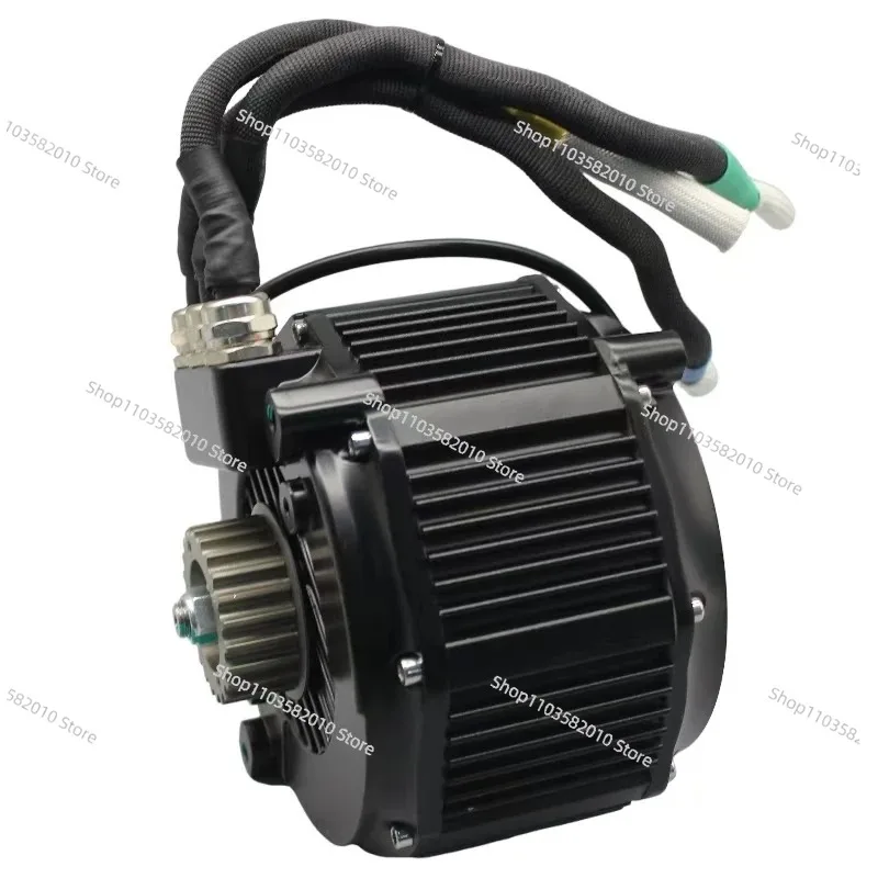 72V 13KW High Efficiency BLDC Mid-Drive Motor, 180x145mm Black Brushless for Electric Vehicles