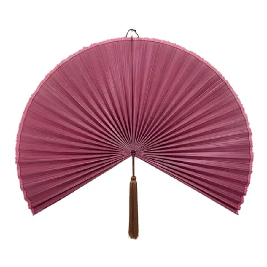 

Bamboo Wall Fan - 60" Handwoven Bamboo Wall Decor, Japanese Wall Hanging Fan for Bedroom, Fireplace, Natural Asian Wall Art for