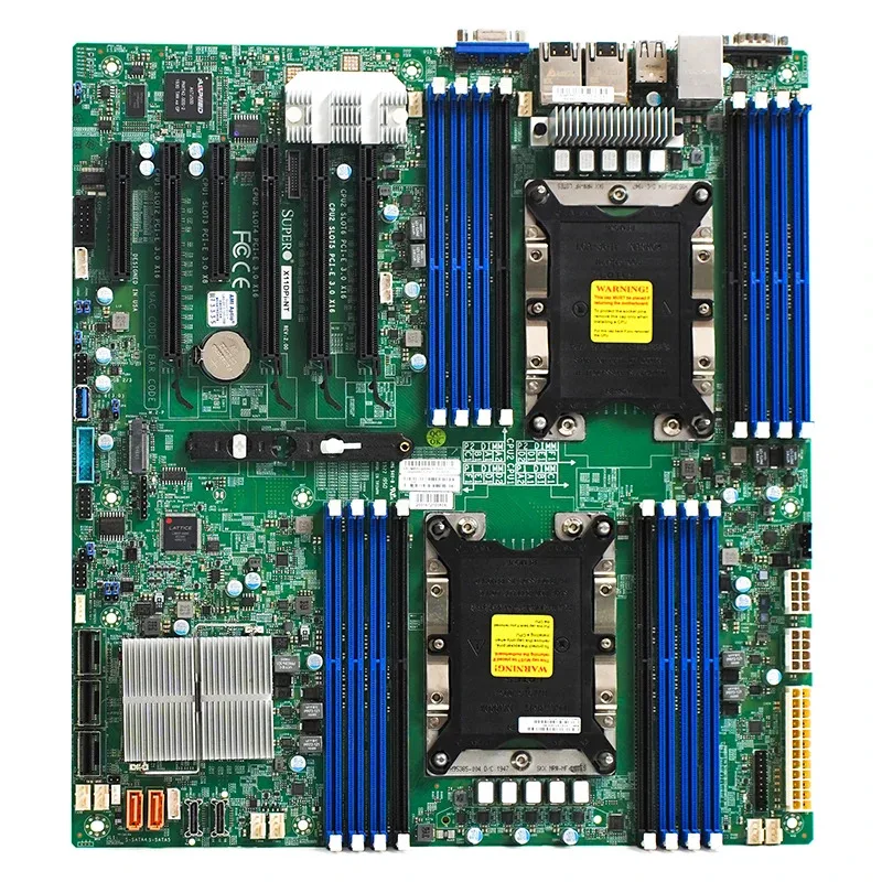 Б/у X11DPI-NT X11DPI-N Двойной сервер 3647 Основная плата NT 10-гигабитный сетевой порт C621, чип 95, новый, б/у