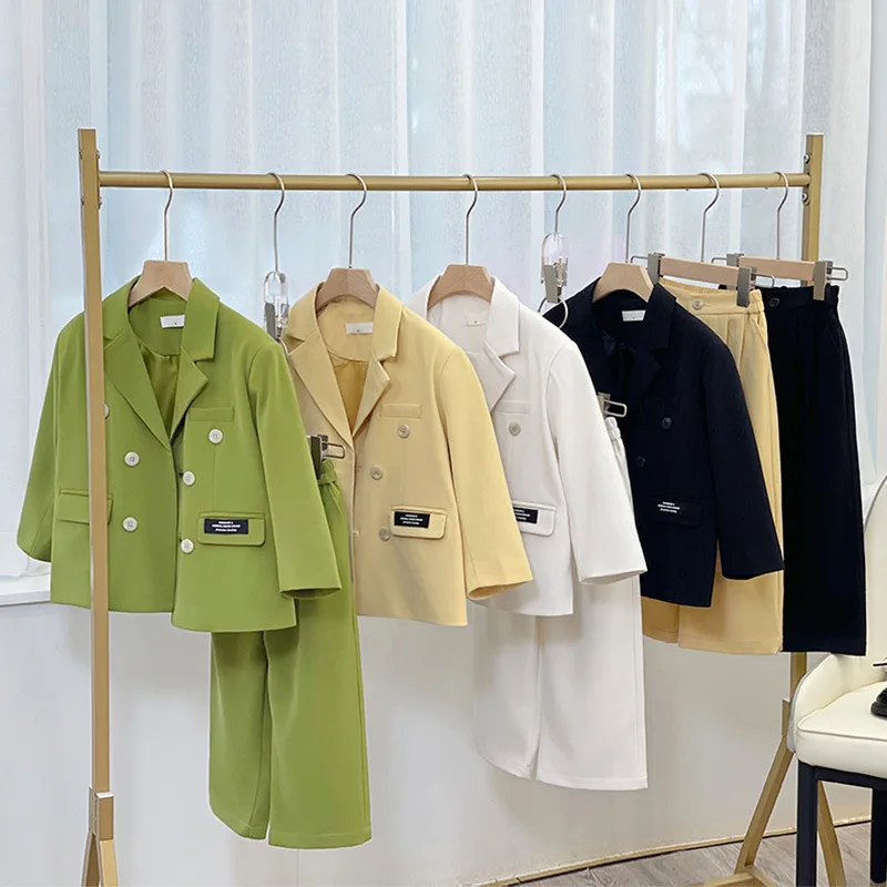 Suit for Boys Fall Casual Children School Uniform Outfits Handsome Kids Host Performance Costume 8 10 Y Boy Birthday Blazers Set