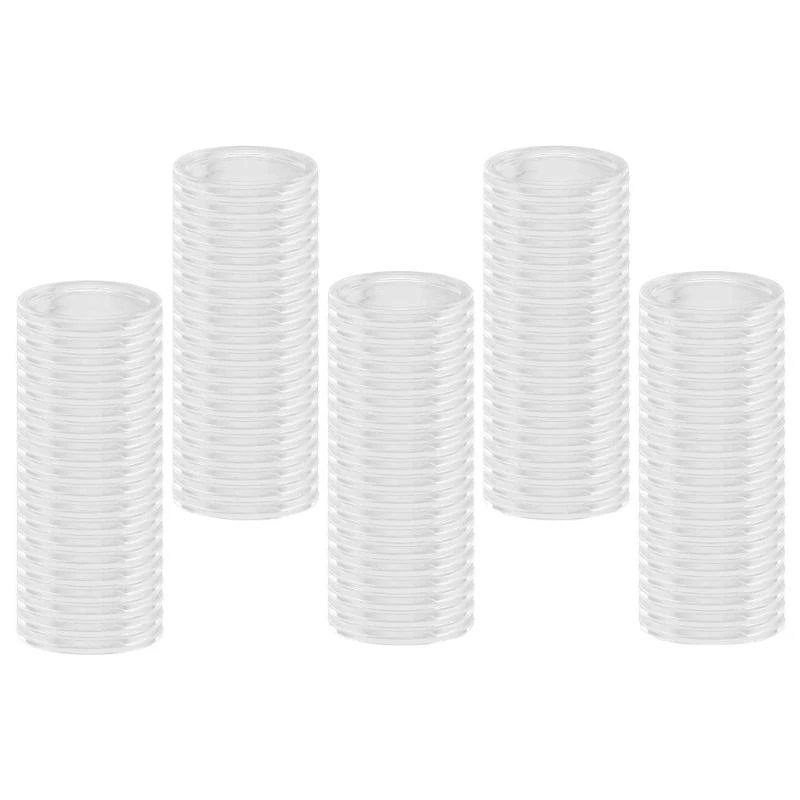 E8BD 100pcs 40 -миллиметровый держатель монеты капсулы прозрачный пластиковый хранилище держатель для хранения
