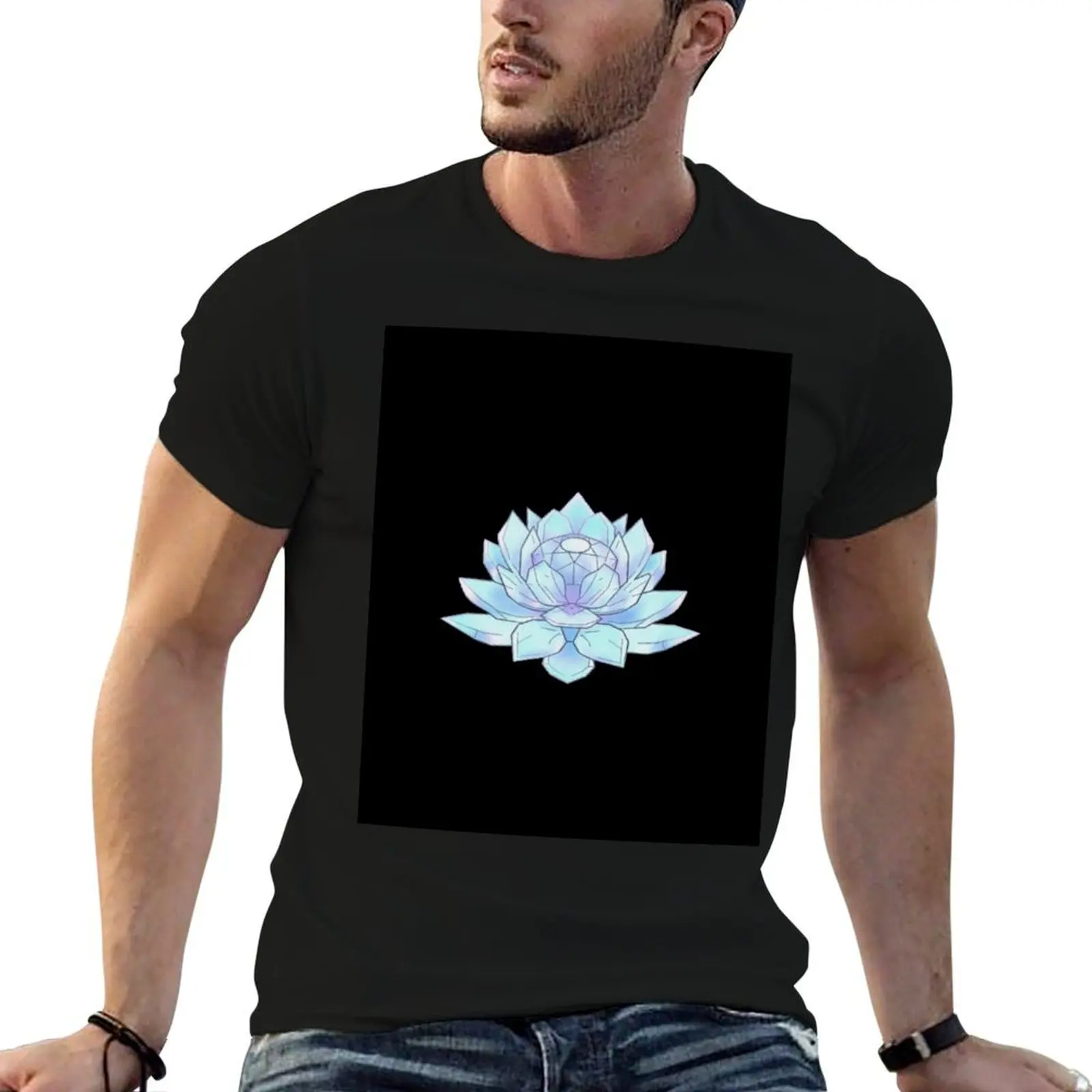 The Silver Crystal Ver. 2 T-Shirt fashion shirts heavyweights Men's cotton t-shirt