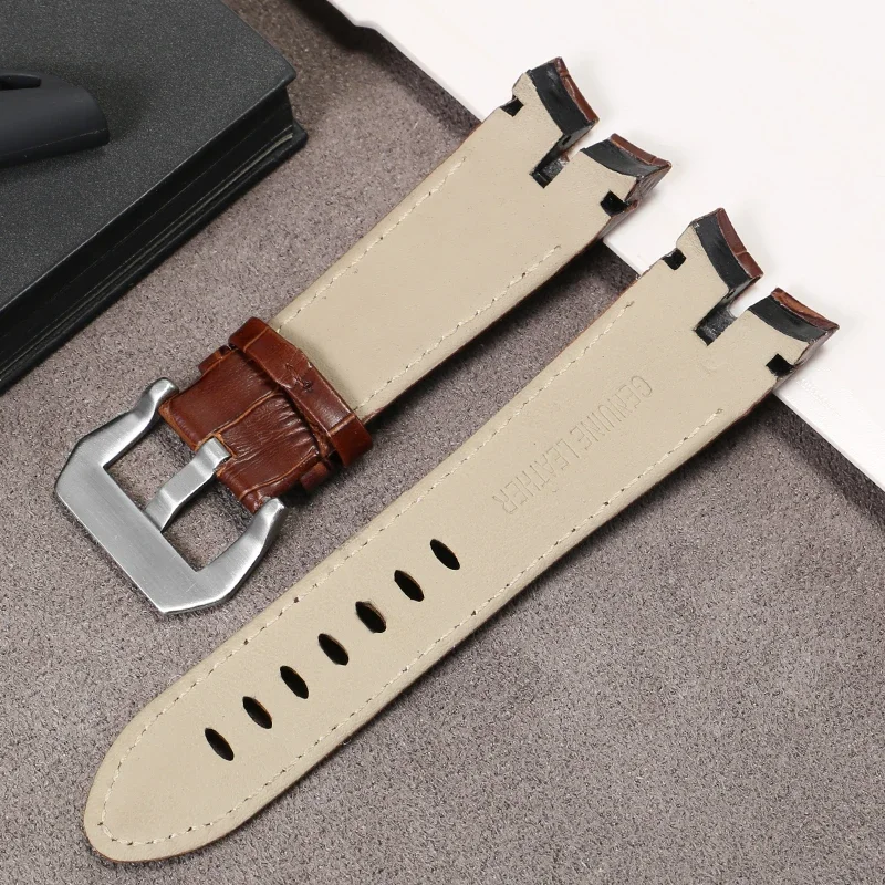 Genuine Leather Watchband 26mm For Roger Dubuis For EXCALIBUR series watch band strap 42mm dial RDDBEX0405 Men\'s Accessories