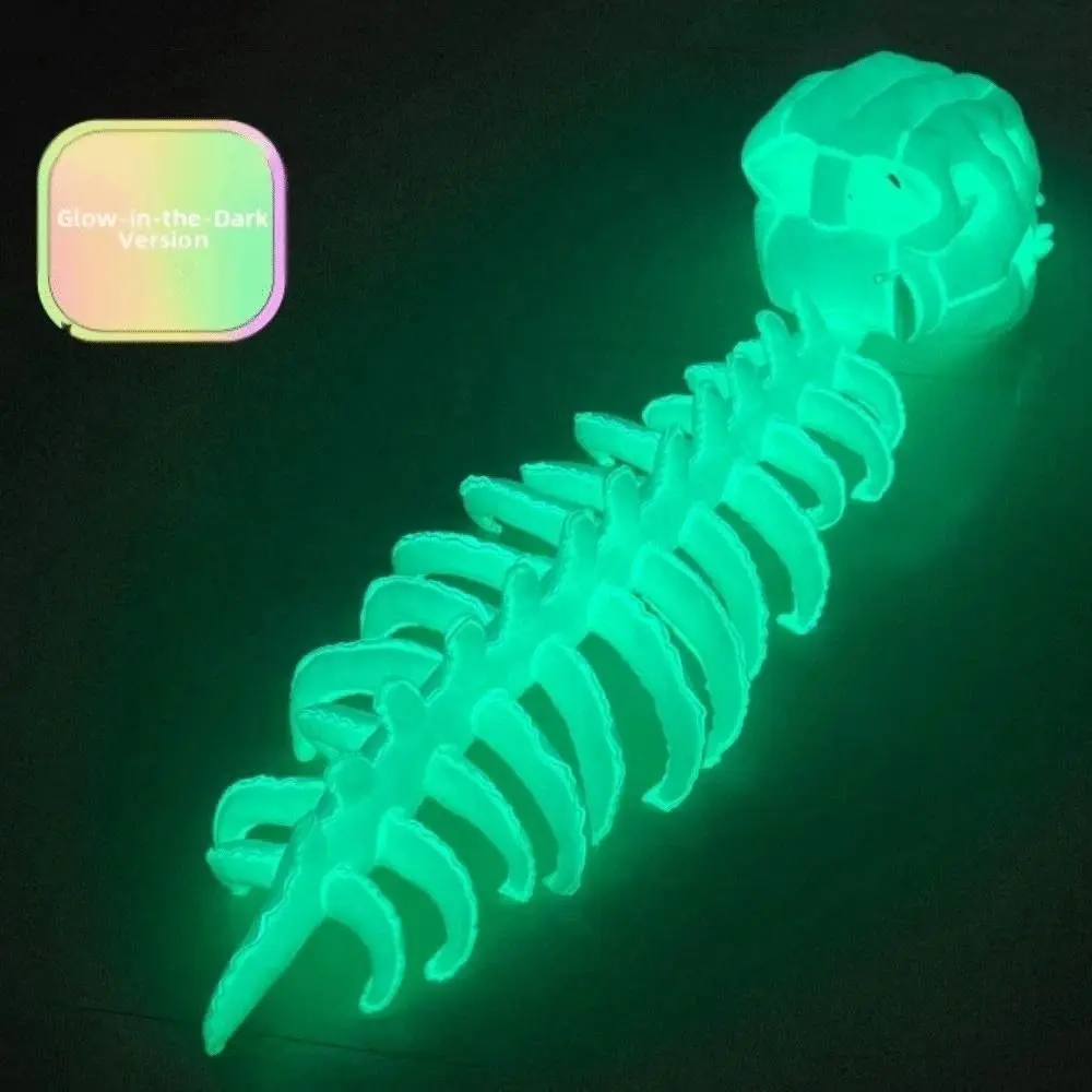 Luminous Dinosaur Skeleton Mask Headgear Glow in The Dark 3D Plush Dinosaur Costume Wearable Breathable Funny Cosplay Headwear - view 5