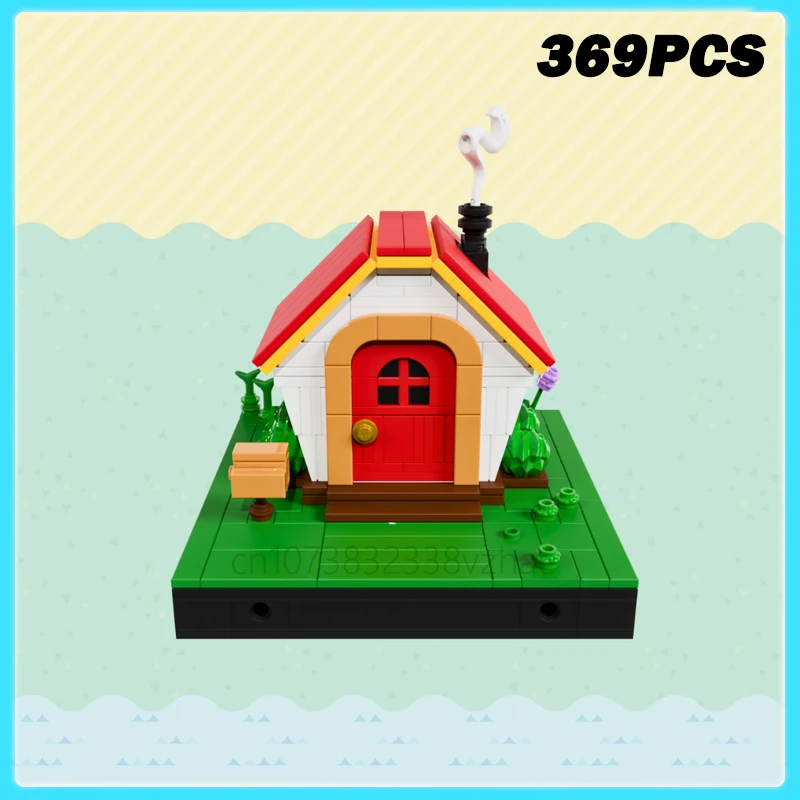 369PCS MOC-240424 NEW Medieval Starter House Modular Architecture Model Building Blocks Creative Assembly Bricks Toy Kids Gift
