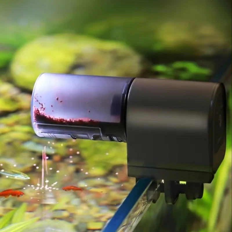 AK-32 Automatic Fish Feeder - Plastic Eco-Friendly Large Capacity Hopper Long battery life for quiet and precise feeding
