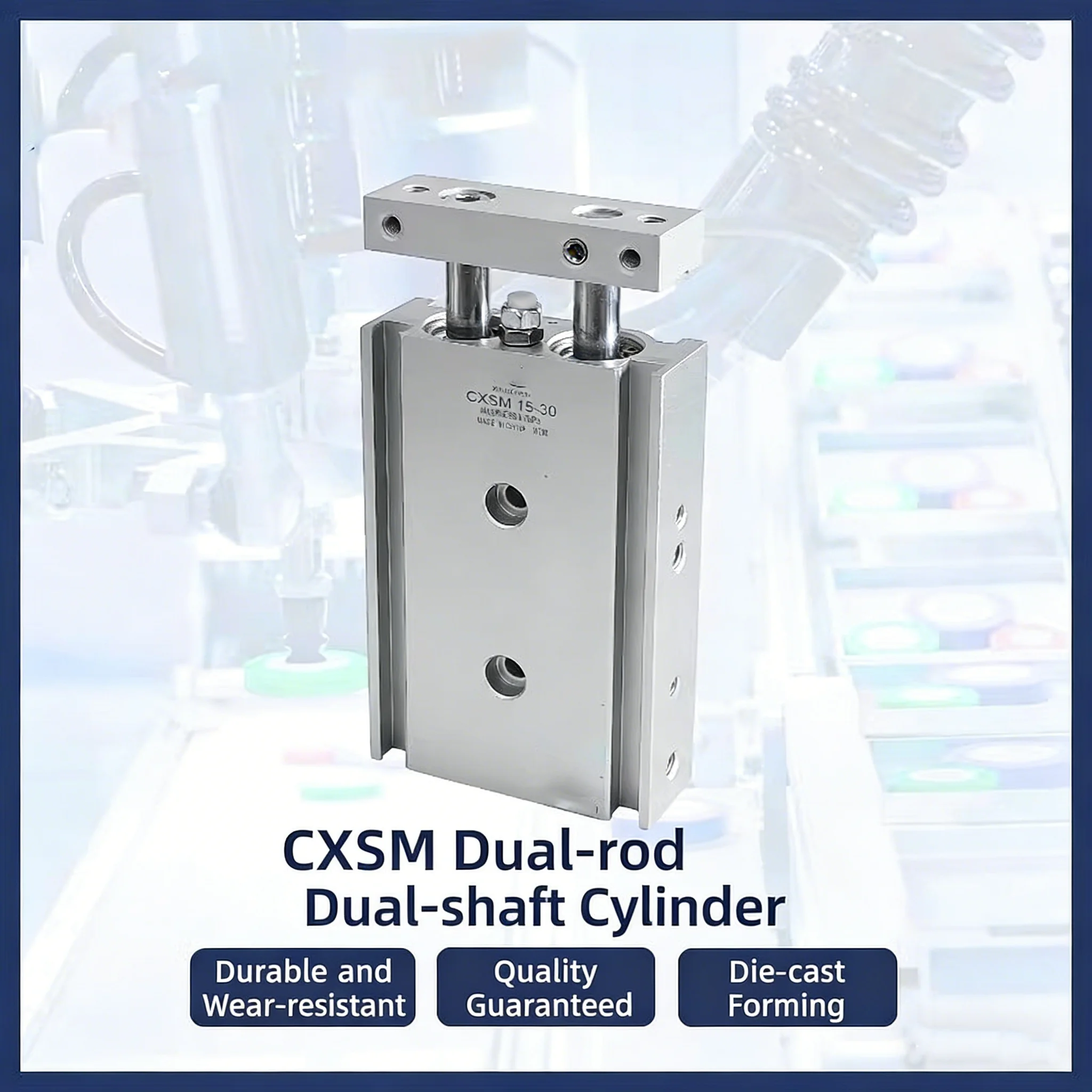 Type Pneumatic Double-shaft Double-rod Cylinder CXSM 6/10/15/20/25/32*10X20X30X50-100