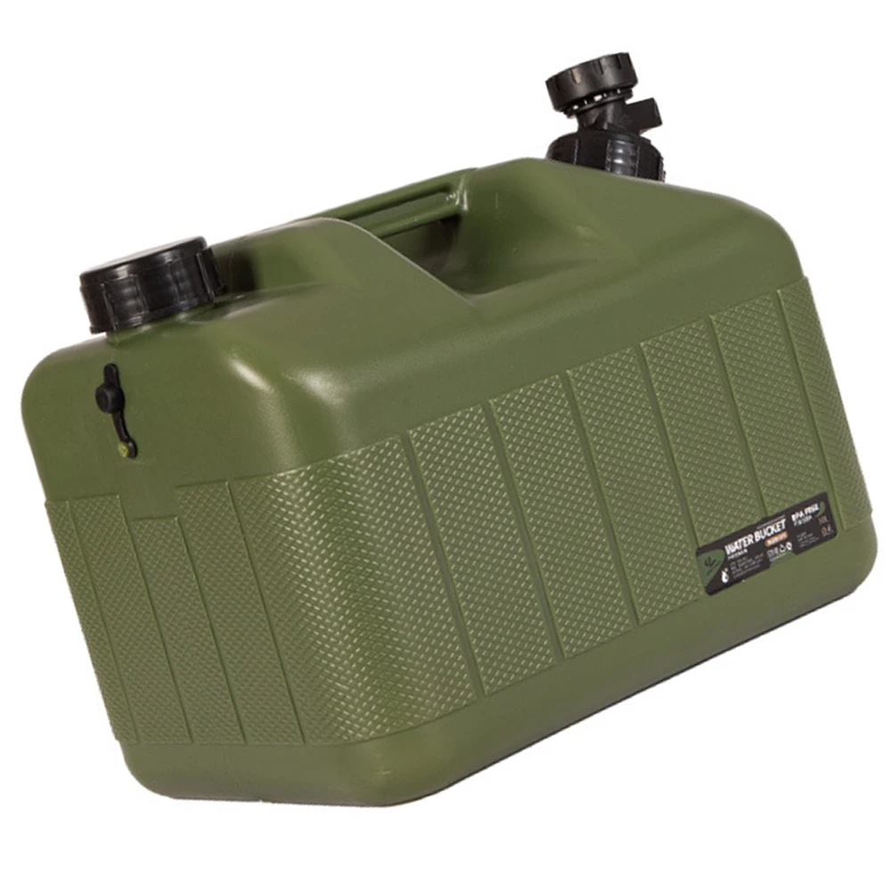 

1set 1Set 10L Camping Container Heavy Duty Pe Portable Water Storage Bucket Faucet Ergonomic Handle For Outdoor Hiking Travel