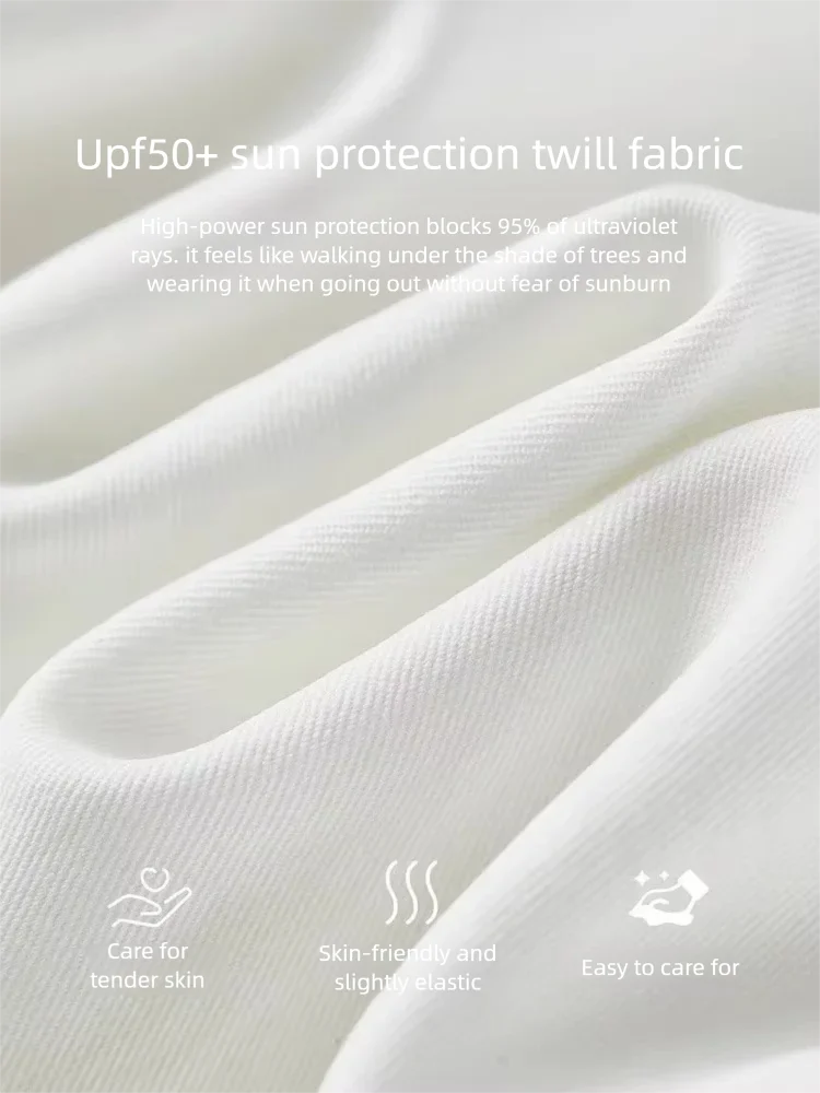 SENTUBILA Damen Sonnenschutz Rockhose 2026 Sommer Weiß, lockere, elegante Freizeithose mit Gürtel, 162KF4009 – Detail 15