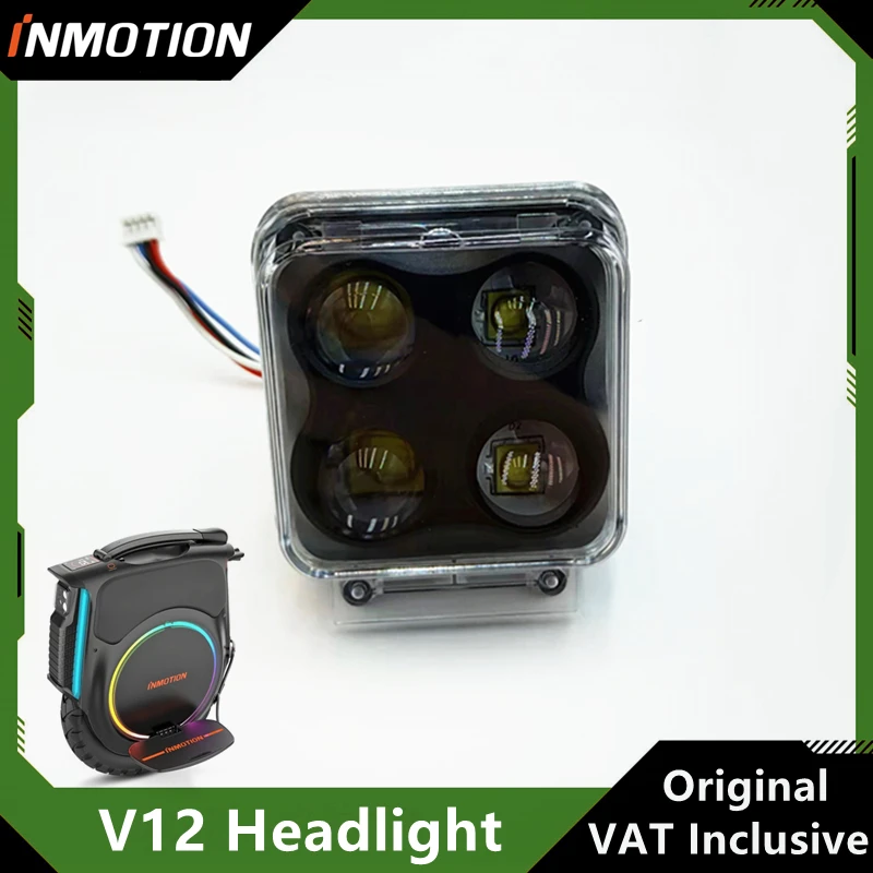 Original Headlight for INMOTION V12 Unicycle Front Light Assembly Accessories V12 Balance Monowheel Part for Head Light