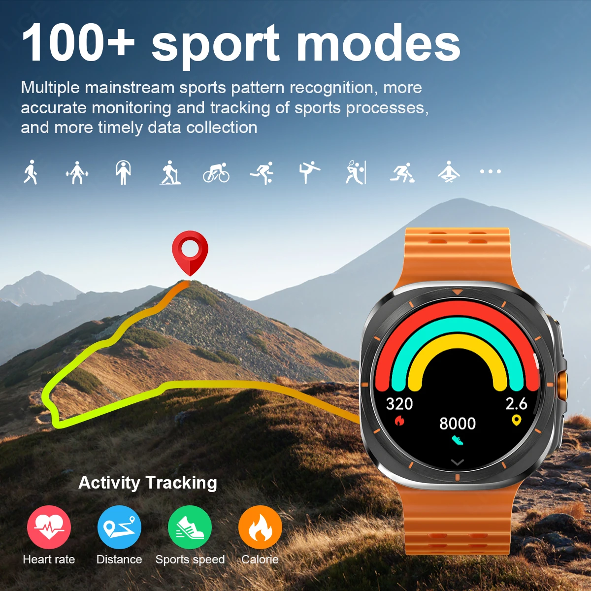 LIGE 2024 Neue Smart Uhr Männer NFC Kompass Bluetooth Anruf Outdoor Sport Uhr Für Xiaomi Huawei AMOLED Display Digitale Smartwatch