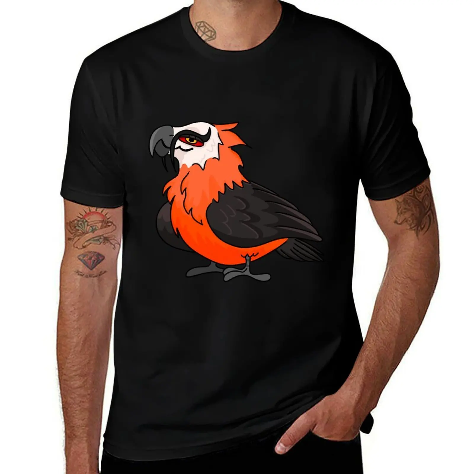 Bearded Vulture T-Shirt Trendy Print Short Sleeve T-Shirt