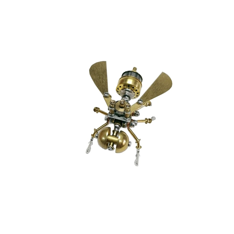 DIY Metal Assembly Little Bee Model building Kits Toys for Kids Adults Steampunk Mechanical Insect 3D puzzles models toy