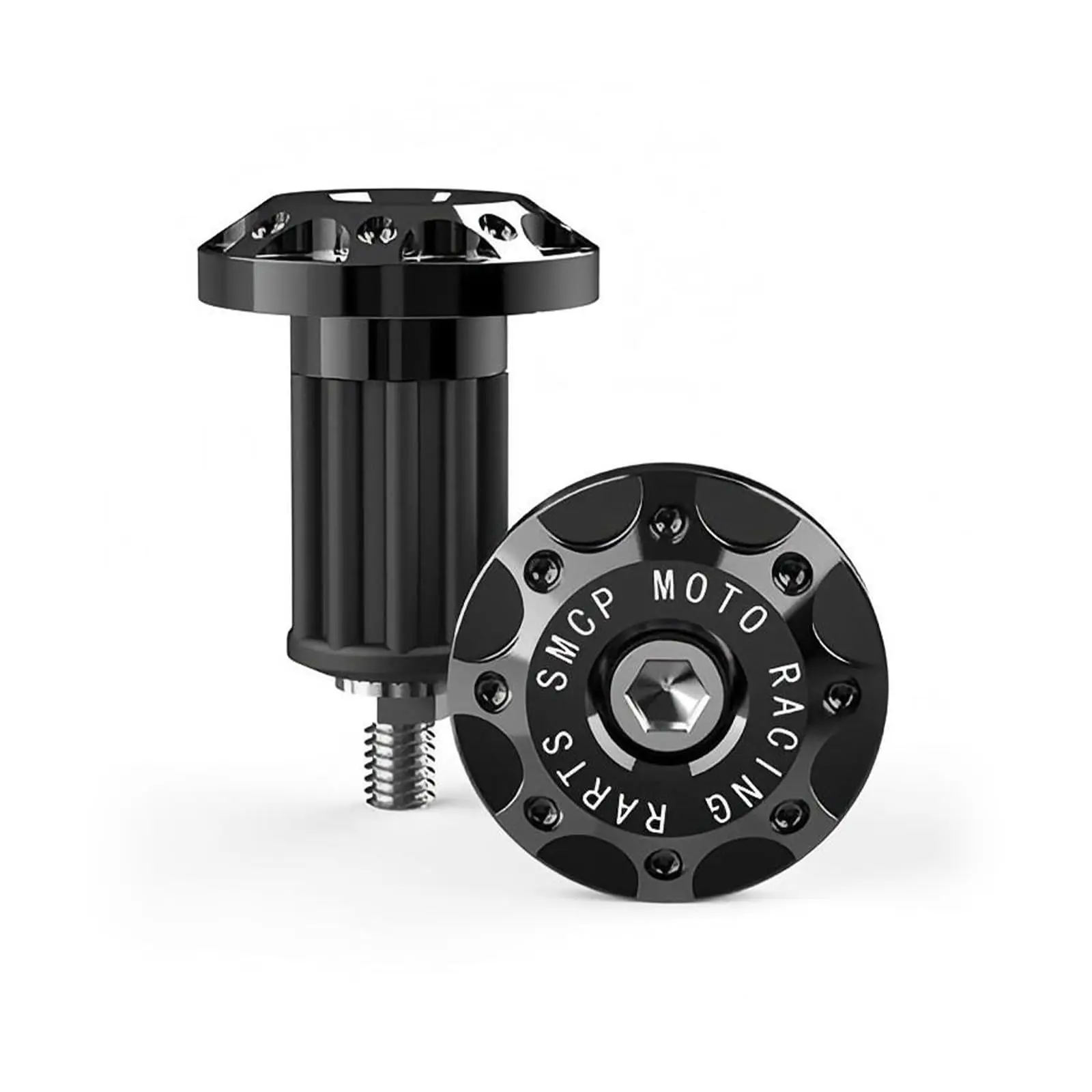 

1 пара мотоциклетных заглушек из алюминиевого сплава, концевые заглушки для руля, торцевые заглушки для электромобилей, скутеров, внедорожных мотоциклов