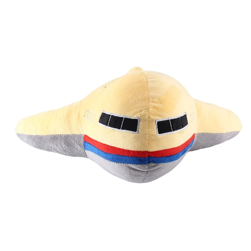 New 40Cm Simulation Airplane Plush Toy Kids Sleeping Cushion Soft Airplane Stuffed Pillow Doll Yellow