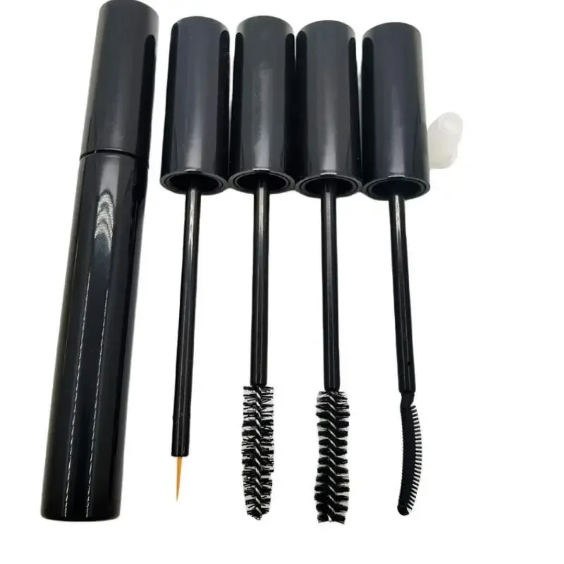 12ml Empty Mascara Tube Eyelash Cream Vial Liquid Bottle Cosmetic Container with Leakproof Black Cap Contains Funnel