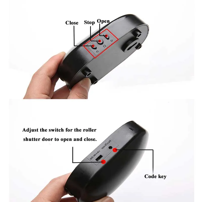 

433MHz Complete Set With Built-In Motor, Universal Tubular Motor Controller, Suitable For Remote Control Garage Doors,White Box