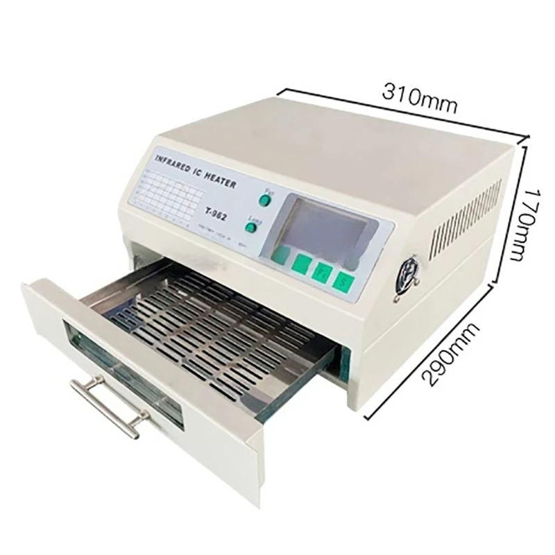 PUHUI-962 Heater With Smoke Channel Infrared Reflow Soldering BGA SMD Rework Solder Station