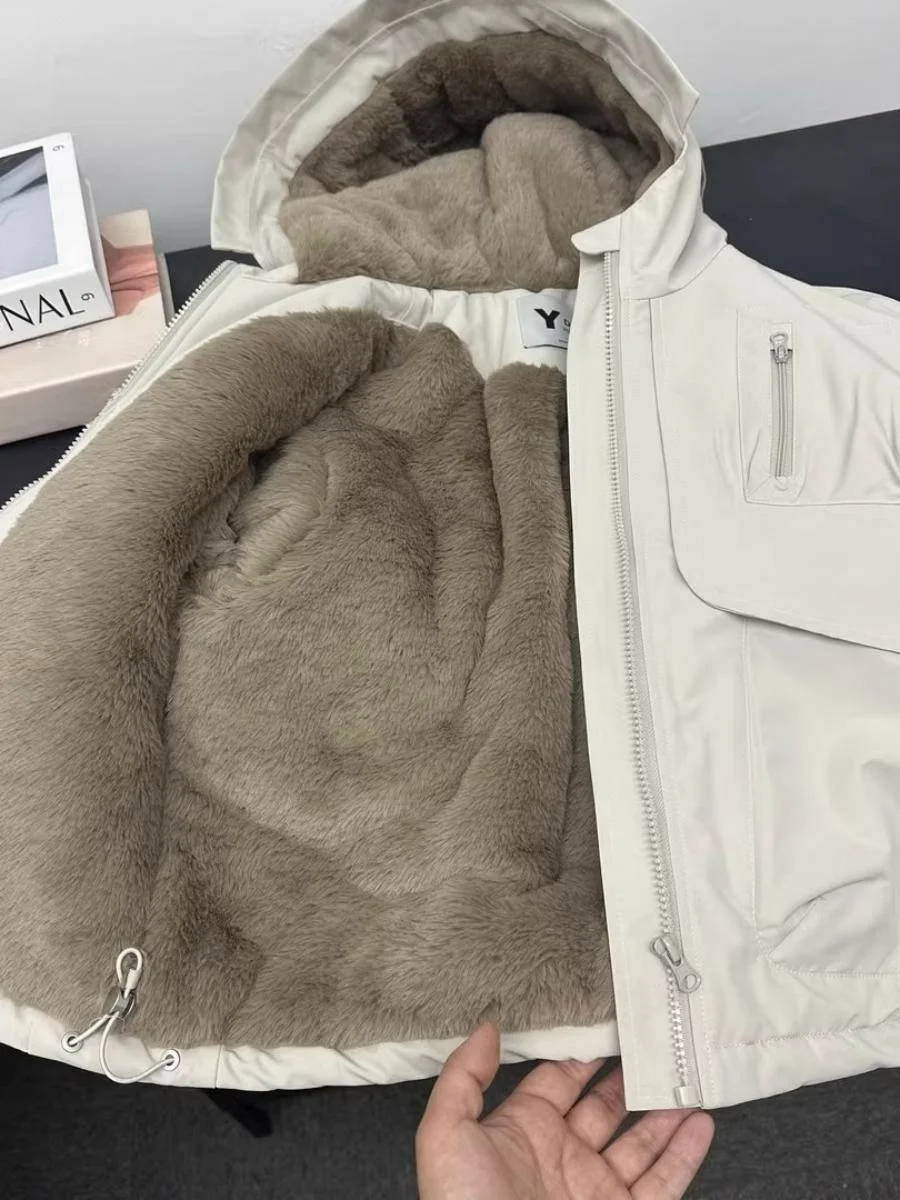 

Утепленная рабочая куртка для мальчиков на осень-зиму, новая модель, размеры M-L, детское хлопковое пальто