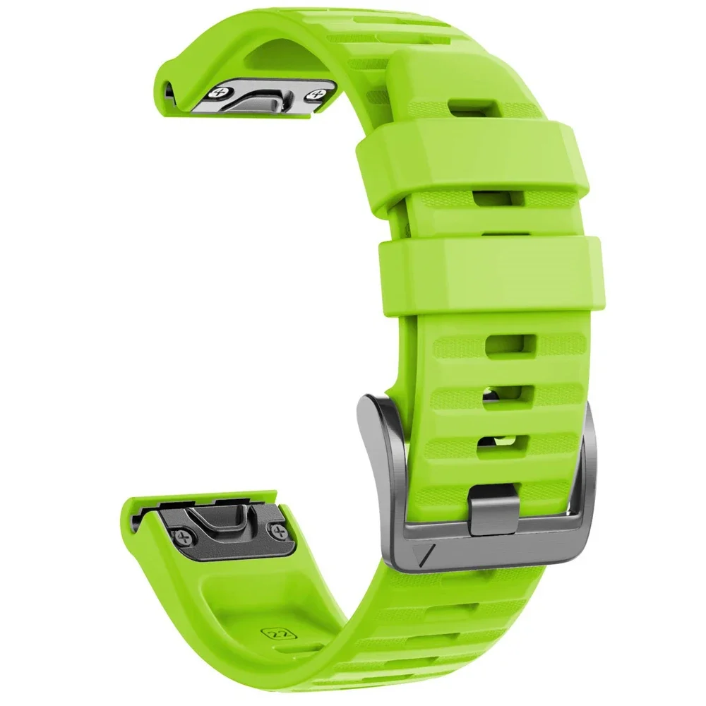 QuickFit 22 26 mm Silikonarmband für Garmin Fenix 8 51 mm E 47 mm 7X 7 6X Epix Pro Instinct 3 2X Forerunner 970 965 955 Uhrenarmband