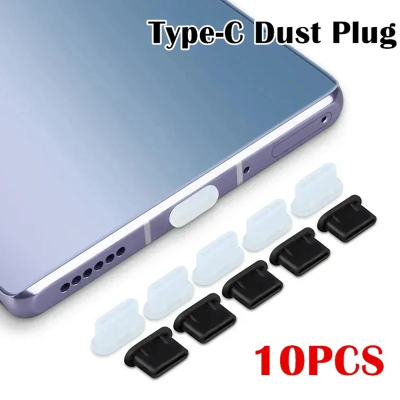 Silicone Dust Plugs Type C Charging Port Protector Stopper Cap Cover for Iphone 15 Pro Max 15 Plus Samsung Xiaomi Anti-Dust Plug