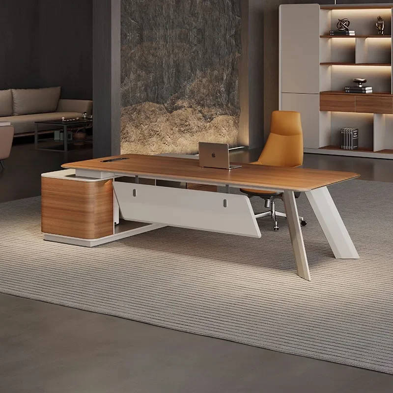 for  Simple Modern General Manager President Leadership Large Class Desk Light Luxury Senior Sense Supervisor Table