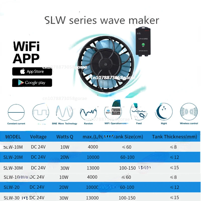 Controller Wave ball Fish Tank Aquarium marine 110V-240v NEW MLW 5 10 20 30 ALW-3 5 9smart Wave Pump with Wifi LCD Display