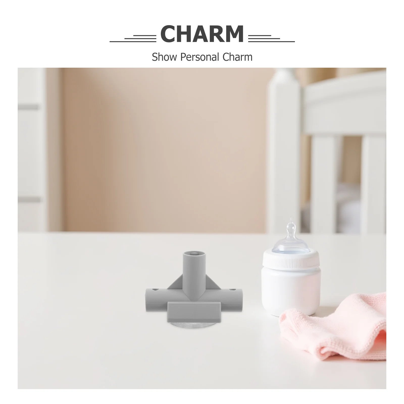 Connecteur en T pour parc, 1 pièce, Base d'aspiration de remplacement en plastique à 3 voies, accessoires de clôture de cour pour bébé, sécurité infantile