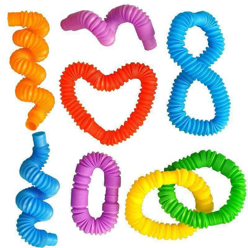 Bulk Fidget XL Tubes Sensory Calming ADHD Autism Anxiety Stress Relief Toys Kids Party Favors Classroom Prizes Birthday Gift