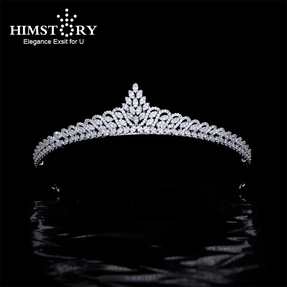

Himstory Elegant Lovely Wedding Tiaras Bridal Crowns Headpiece Bride Hair Jewelry Tocado Novia Wedding Hair Accessories